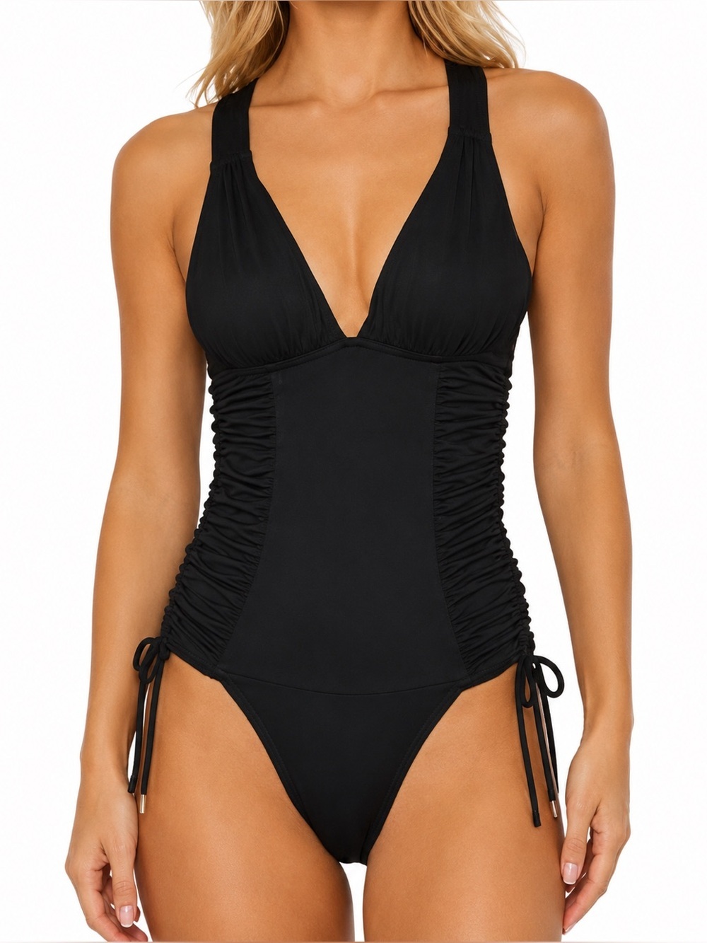 Soluna NWT Shell We black one piece bathing suit, XL